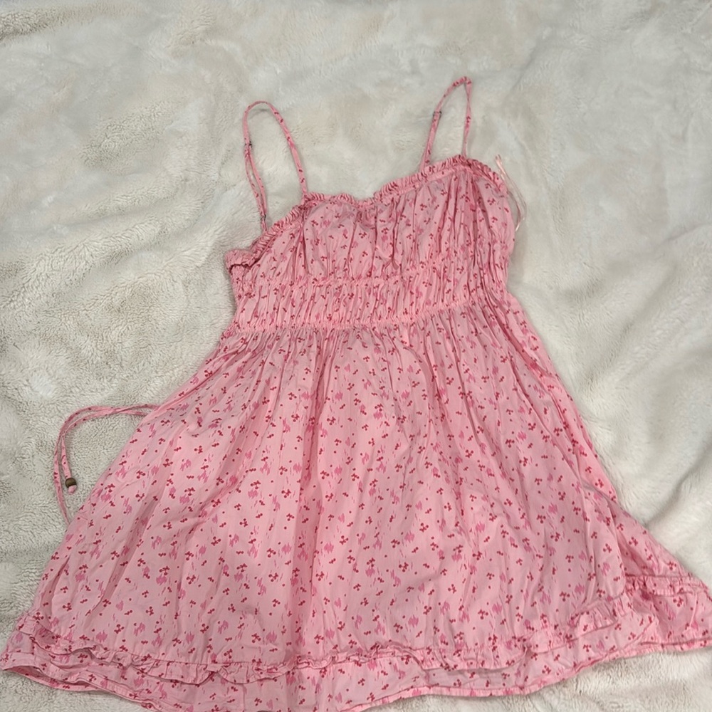 Free People cherry mini dress gabby spaghetti strap